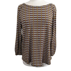 Women's Adrianna Papell Blouse, Size L, Brown